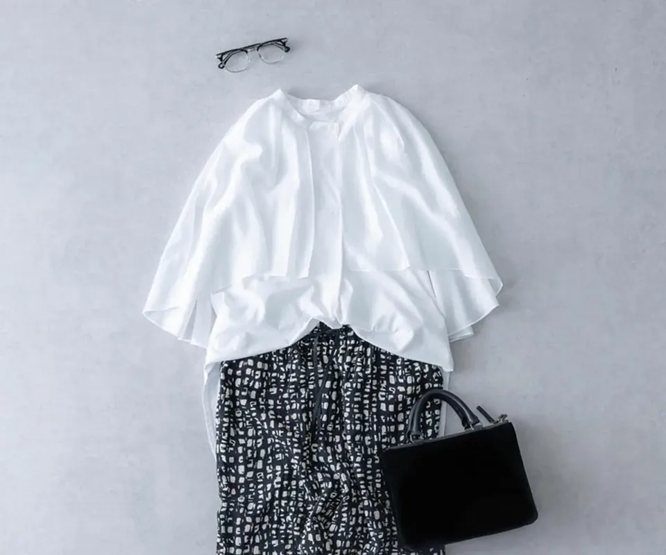 おしゃれのABC◇ 8月「秋口に着たくなる服」その（4）〜デザイントップス〜 現役スタイリストが、おしゃれの悩みを解決｜植村美智子