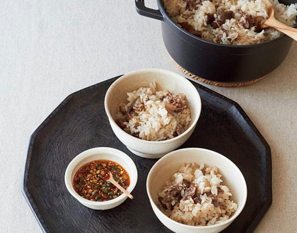 韓国風「なすの炊き込みごはん」のつくり方。旬の秋なすと牛肉を“甘辛しょうゆだれ”でおいしく！かんたん薬膳レシピ／キム・ナレさん（料理家）